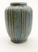 Grøn glaseret keramik vase