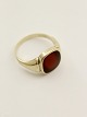 14 carat gold ring size 62 with carnelian