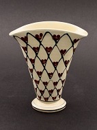 H A Khler oval ceramic vase