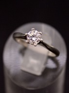 Sterling slv solitaire ring