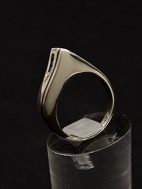 Sterling silver ring with 3 small stones