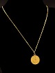 18 carat necklace with gold ten krone