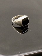 Sterling silver ring with onyx