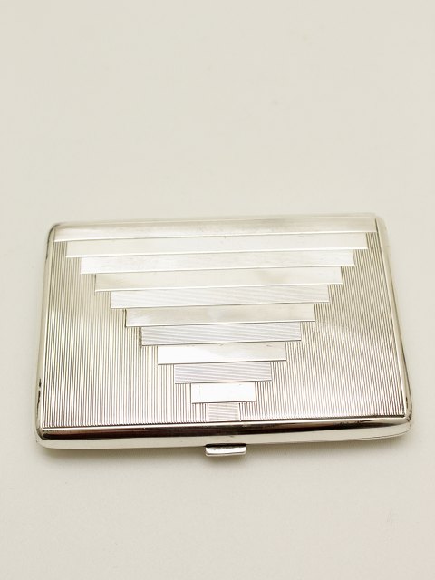 Art Deco 830 sølv cigaret/visitkort etui solgt