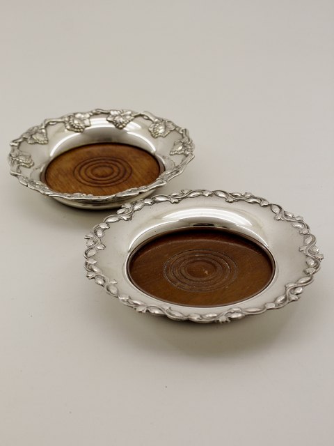 Silver-plated wine coaster