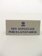 Kongelig Porceln reklame plakette