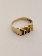 Herman Siersbl 14 karat guld ring med organisk design solgt