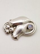 Georg Jensen sterling slv tulipan broche 100B