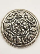 Sterling slv broche  med viking motiv