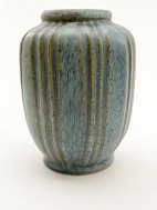 Grn glaseret keramik vase