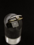 14 karat hvid og rd guld ring