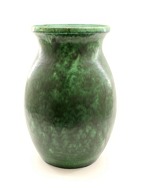 Grøn dekoreret karamik gulv vase