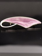 Sterling slv Norway broche  med emalje