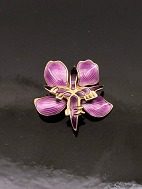 David-Andersen Norway sterling slv broche med emalje