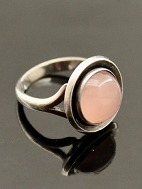 N E Fron sterling slv ring med rosenkvarts