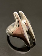 Georg Jensen Sterling slv ring strrelse 51-52 design Henning Koppe