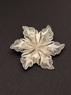 Sterling slv filigran broche