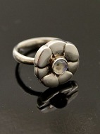 Georg Jensen moonlight blossom ring sterling slv med mnesten