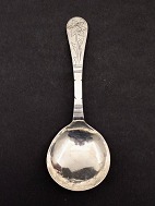 Sen barok sølvske 16 cm. år ca. 1700 utydeligt stemplet