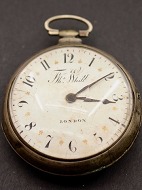 Spindel lommeur D. 6,5 cm. mrket Th. Witt London  19. rh. 