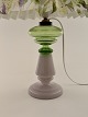 Opaline oil lamp