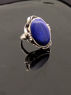 Sterling sølv ring med lapis lazuli