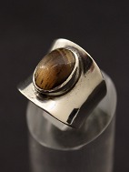 Sterling slv ring   med tigerje