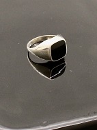 Sterling slv ring med onyx