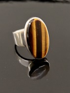 N E From sterling slv ring med tigerje