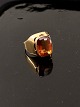 14 carat gold ring  with citrine