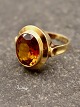 14 karat guld ring med citrin