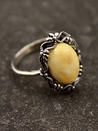 Sterling slv ring med ben