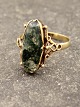 14 carat gold ring with mos agat