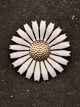 Anton Michelsen vintage sterling sølv marguerit broche