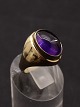 8 carat gold ring  with amethyst