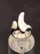 Modern sterling silver ring