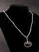 Sterling silver necklace with onyx
