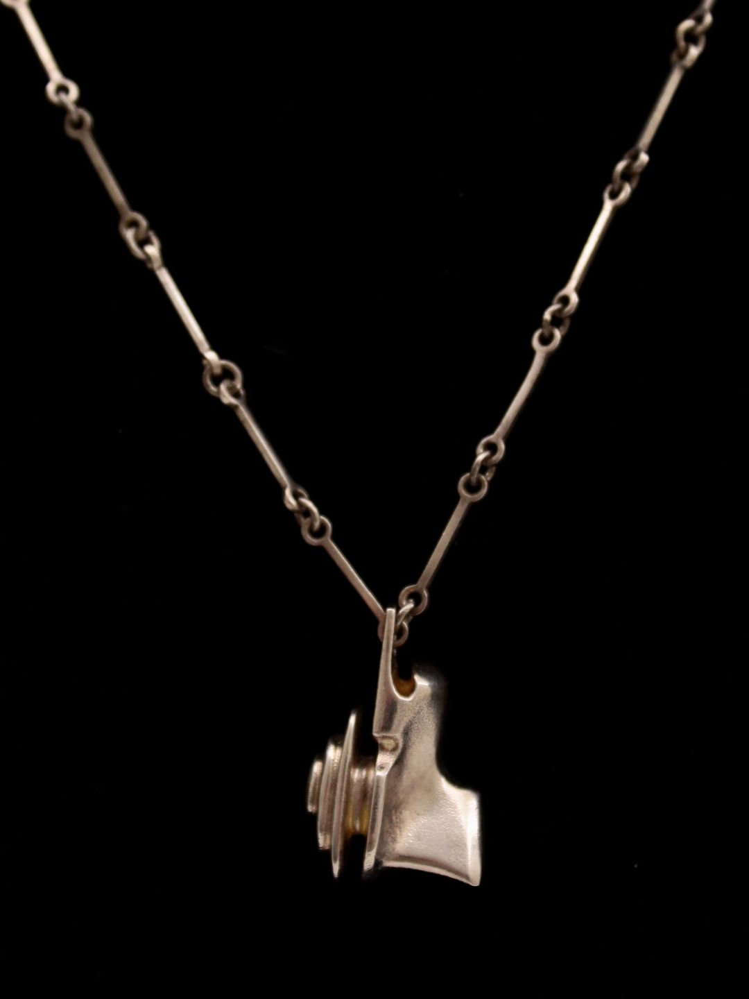 Middelfart-antik - sterling sølv halskæde med Weckstrøm