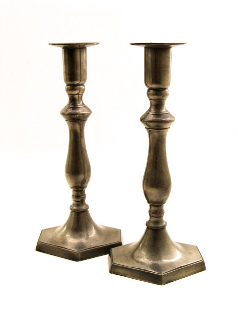 Pewter candlesticks sold