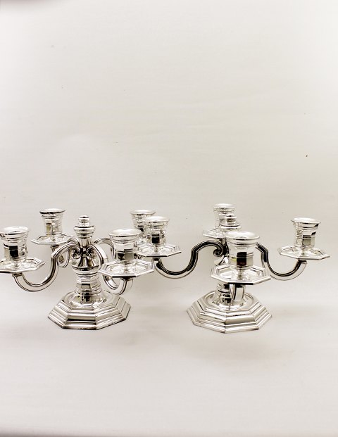 Pair 4 arms candlesticks