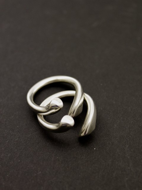 Georg Jensen Set Devoted Hearts Ring 262