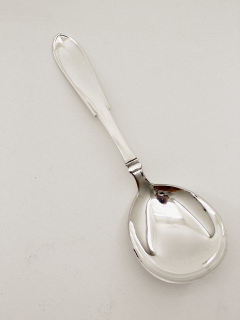 Hans Hansen sterling silver large serving spoon  Arvesølv  no.1
