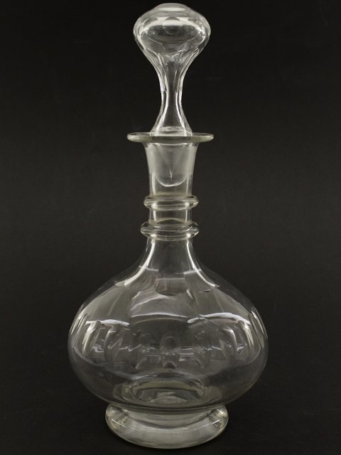 Olive cut Holmegaard decanter