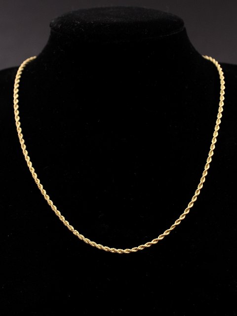 14 karat guld halskæde 41 cm.