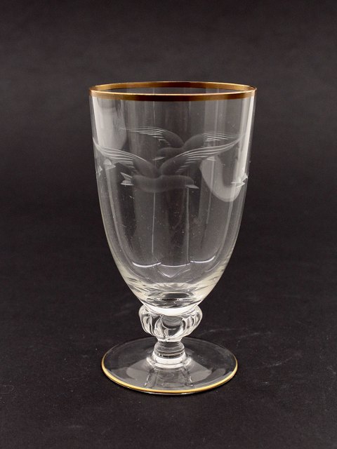 Måge øl / vand glas højde 14 cm.