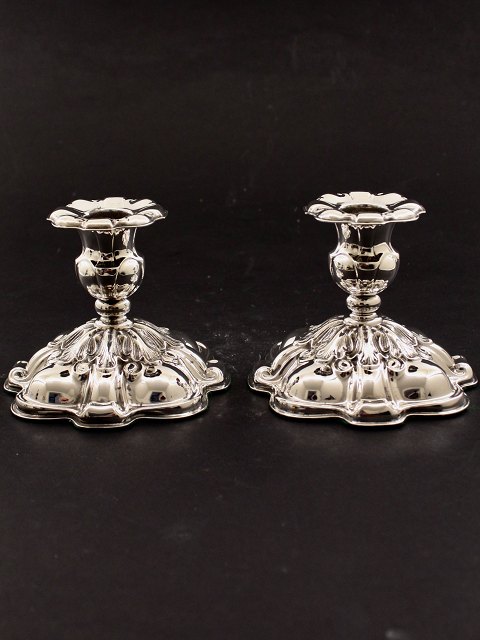 Silver-plated candlesticks