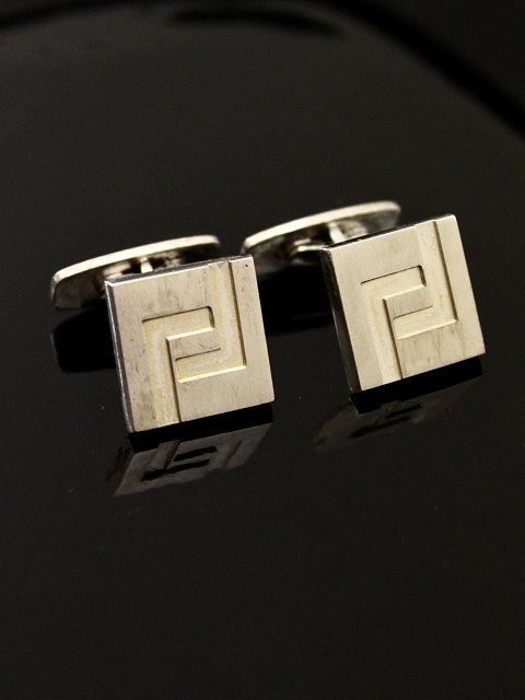 Art deco sterling silver cufflinks