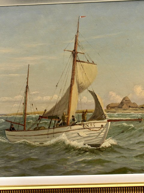 Chr. Blache (1838-1920) marine maleri