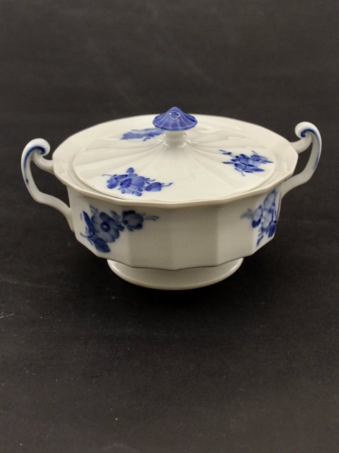 Royal Copenhagen Blå blomst Kantet Sukkerskål 10/8563,