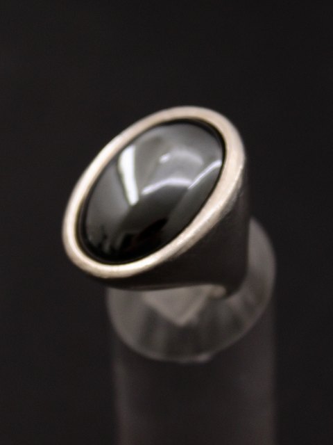 Sterling sølv ring med blodsten